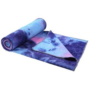 Gym Zwemmen Antislip Yoga Handdoek Zachte Reizen Sport Fitness Oefening Yoga Pilates Mat Tie-Dye Gedrukt Deken yoga Mat 183x63cm