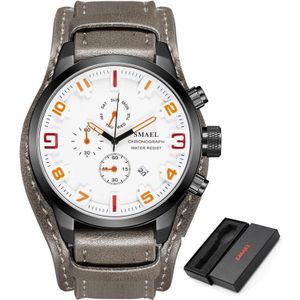 SMAEL Horloge Mannen Mode Sport Quartz Klok Heren Horloges Top Brand Luxe Chronograaf Waterdicht Horloge Relogio Masculino