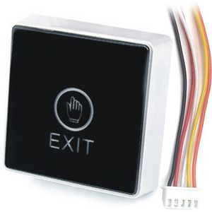 Push Touch Exit Deur Eixt Release Knop Voor Toegangscontrole Systeem Voor Home Security Bescherming Met Led Indicator