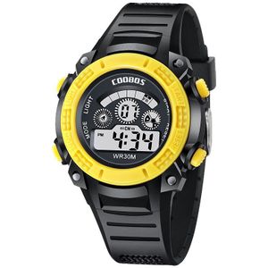 COOBOS outdoor sport horloge wandelen waterdichte elektronische jongen horloge mannen LED student multifunctionele mannelijke horloge