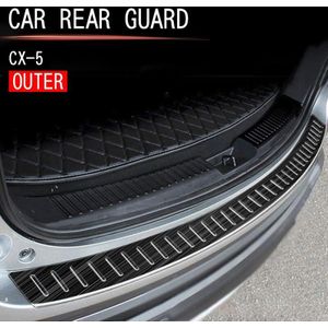 Auto Achterbumper Kofferbak Guards Kofferbak Anti-Scratch Guards Achterbumper Trim Cover Voor Mazda CX-5