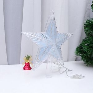 Kerstboom Ster Topper Licht Led Treetop Star Ornament Home Decoratie Met Plug (Warm Wit)