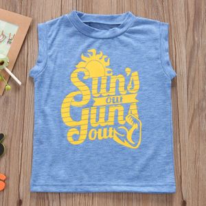 Zon Out Guns Out Print Tank Top Voor Jongens