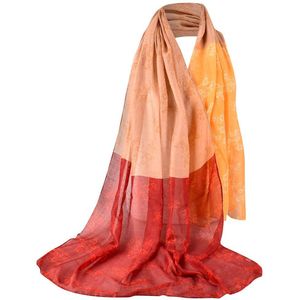 Bridesmay chiffon elegante gestolen sjaal voor jurken in verschillende kleuren Coral L