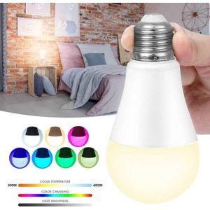 Wifi Smart Lamp 5 Kleur Helderheid Verstelbare Voice En Vertraging Controle E27 Schroef SN88