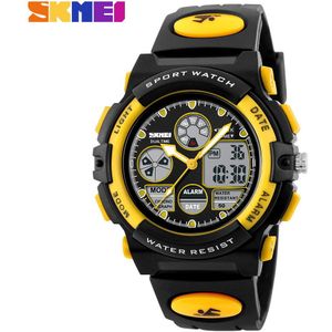 Skmei Sport Horloges Kinderen Led Digitale 50M Waterdichte Dual Display Horloges Horloge Alarm Voor Jongens Meisjes Kids 1163