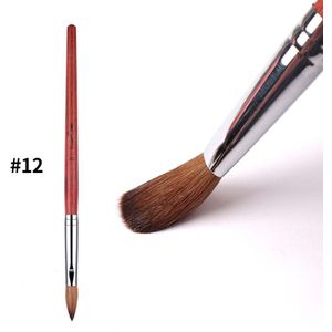 Fingerqueen Mahonie Nagelborstel Kolinsky Uv Gel Carving Pen Diy Nail Art Drawing Kristal Pen Tool