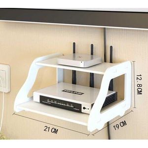 Punch-Gratis Router Wifi Woonkamer Socket Set-Top Box Rack Rack Router Opbergdoos Muur Opknoping Decoratieve partitie Slaapkamer