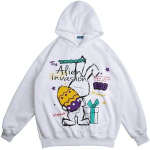 Lindsey Seader Mannen Winter Hoodies Sweatshirt Warme Wol Fleece Harajuku Oversized Cartoon Gedrukt Streetwear Herenkleding