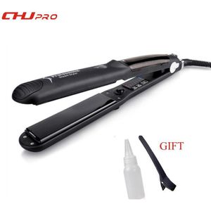 CHJ Professionele Stoom Stijltang Keramische Steampod Flat Iron Damp Stijltang Haar Ijzer Stoomboot Stijl Tool