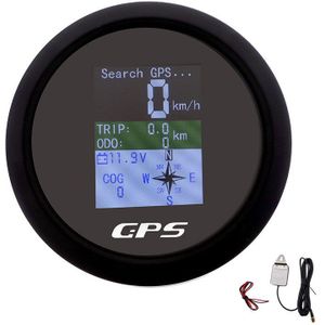 Waterdichte Tft-scherm Digitale Gps Snelheidsmeter Gauge Mph Knopen Km/H Aangepast Met Gps Antenne Voor Boot Auto Motorfiets kilometerstand