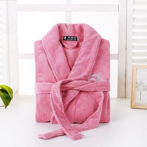 Mannen Badjas Katoen Badjas Volwassen Winter Handdoek Fleece Homewear Mannelijke Lange Mouwen Grijs Pyjama mannen Warm Homewear Herfst