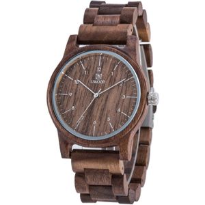 Uwood 100% Natuurlijke Hout Horloge voor Mannen Vintage Mens Houten Horloge Cadeaus voor Mannelijke