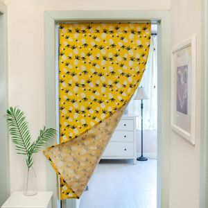 Geel Ananas Gordijn Katoen Linnen Dikke Stof Gordijn Wind Bad Gordijn Badkamer Slaapkamer Keuken Half Gordijn Nog Een Schot