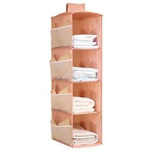 4 Zakken Closet Garderobe Opknoping Kleding Organisatoren Stof Opbergtas Hanger Thuis Lade Organizer Standhouder