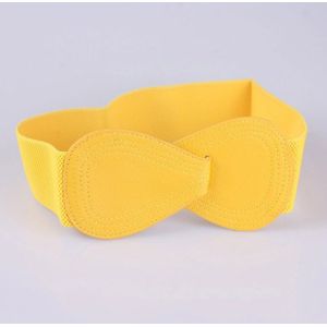 Vrouwelijke Taille Riem Dame Boog Broeksbanden Mode Rode Elastische Tailleband Effen Zwart Wit Geel Brede Riem Faux Leather Corset Riem
