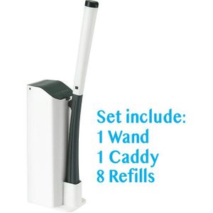 Wegwerp Wc Borstel Kit Sponzen Wc Wand Opslag Caddy En Desinfecteren Diepe Cleaner Refill Heads Voor Badkamer