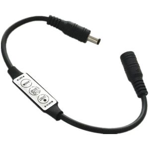 DC12V 24 V Mini Led Dimmer Controller 3 Key met DC Connector om Enkele Kleur Led Strip Licht SMD 3528 5050 5630