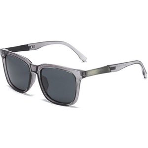 Zhiyi Metalen Vintage Mannen Zonnebril Polariserende Rijden Bril Brand Vierkante Zonnebril Voor Drivers Shades Eyewear UV400