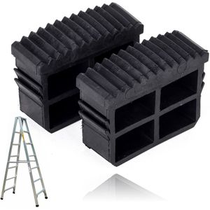 2 stks/set Zwart Rubber Vervanging Stap Ladder Voeten Antislip Ladder Plug Voet Pad Voor Ladder Accessoires
