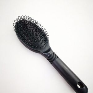 Roze Loop Borstel Kam Voor Haarverlenging 1Pc Massage Anti-Statische Zwarte Professionele Hairstyling Kammen Voor Kapsalon