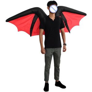 Bat Wing Opblaasbare Kostuum Volwassenen Grappige Blow Up Outfit Halloween Cosplay Pak