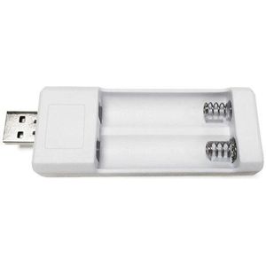 Voxlink Usb Batterij Oplader 2 Slots Voor Aa/Aaa Oplaadbare Batterijen Oplader Voor Afstandsbediening Microfoon Camera Digitale Muis