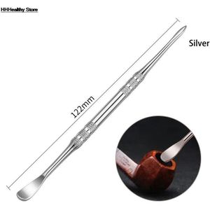 Rvs Cuticle Pusher Remover Lepel Trimmer Metalen Dubbelzijdig Vinger Dode Huid Push Nail Art Manicure Pedicure Tool