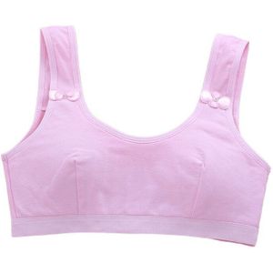 Crop Tops Met Spons Gewatteerde Meisjes Sport Training Beha Zachte Ondergoed Voor Puberteit Tiener Meisjes Katoenen Bh Training