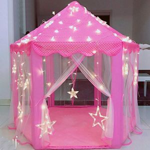 Spelen Fairy Huis Indoor En Outdoor Kids Play Tent Hexagon Prinses Kasteel Speelhuisje Voor Meisjes Grappige Roze