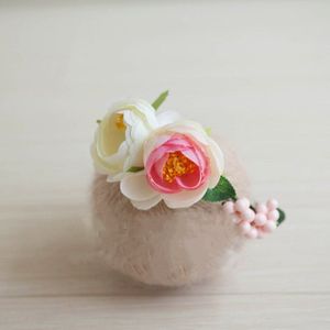 Pasgeboren baby hoofdband fotografie props camellia guirlande volle maan 100 dagen party studio hoofdtooi haar accessoires