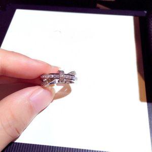 Open Ring Verstelbare Ringen Voor Vrouwen Goud En Zilver Kleur Strass Ring Mode Sieraden Vrouwelijke