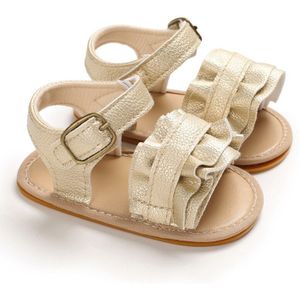 Baby Baby Meisje Schoenen Peuter Flats Sandalen Premium Zachte Rubberen Zool Anti-Slip Zomer Bloem Kant Crib Eerste Walker schoenen