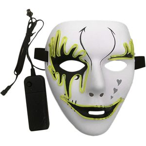 Masker Halloween Led Illuminating Masker Koele Geschilderd Masker Plastic Play Masker Voor Bar Ktv Party Party Light Up Maskers Glow in Dark