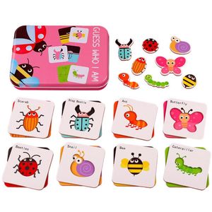 Baby 24 Pcs Card Jigsaw Cognitie Puzzel Vorm Matching Puzzel Cognitieve Leren Vroege Onderwijs Kaart Leren Speelgoed In Een Doos