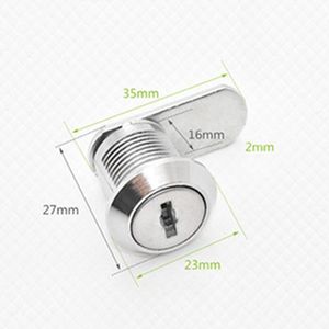 1 Stuk 16 20 25 30 Mm Drawers Kledingkast Cam Lock 2x Sleutel Kast Mailbox Meubels Deur Kabinet Sloten