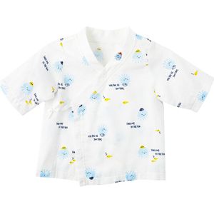Baby Jongen Meisje Zomer T Shirts Peuter Comfortabele Tops Tee Kinderkleding Kids Knop Lange Mouwen Side Knop