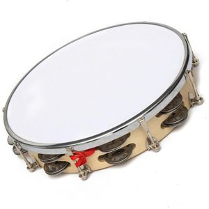 8 ""/10"" Capoeira Lederen Pandeiro Drum Muziekinstrumenten Tamboerijn Percussie Membranophone voor Muziek Liefhebbers