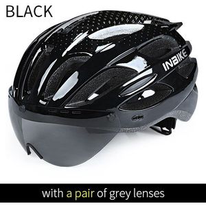 Inbikenew Fietshelm Fietshelm Mtb Veiligheid Ademend Mountainbike Integraal Gevormde Magneet Goggle Helm