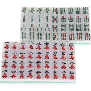 Draagbare Mini 144 Mahjong Set Mah Jong Tafel Traditionele Game Reizen Opvouwbare M89C