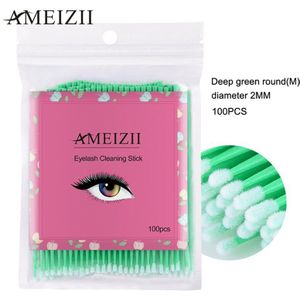 100 Stks/pak Kleurrijke Wegwerp Wattenstaafjes Graft Wimper Wattenstaafjes Remover Wimper Gel Microbrush TSLM1