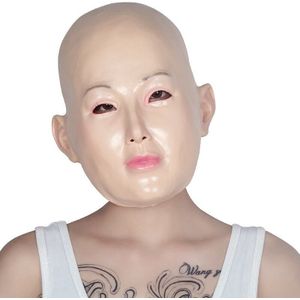 Cross Dressing Party Maskers Latex Halloween Vrouwelijke Masker Groothandelaar Realistische Vrouwelijke Masker
