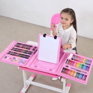 176PCS Kleurpotlood Kunstenaar Kit Set Schilderen Krijt Marker Pen Brush Drawing Gereedschap Set Kleuterschool Benodigdheden voor