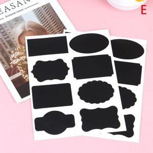 1/2 Papier Jar Stickers Keuken Label Schoolbord Spice Etiketten Sticker Keuken Organizer Flessen Label Krijtbord Tag