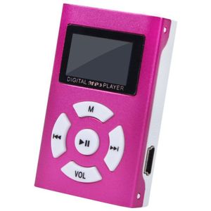 Usb Metalen Mini Clip MP3 Speler Lcd-scherm Ondersteuning 32 Gb Micro Sd Tf Card Sport Draagbare Muziek Digitale Speler mp 3 Speler Card A4