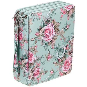 120 Slots Gekleurde Etui Met Compartimenten Potlood Houder Voor Aquarel Potloden (Rose)