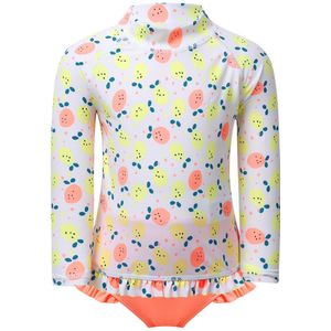 Kids Badpak Meisjes Tankini Leuke Fruit Gedrukt Badmode Kinderen Badpak Sets Lange Mouwen Tops Met Bottoms Beach Wear