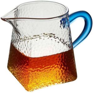 Imellow 350Ml Glas Koffie Mokken Verdikte Hittebestendig Glas Koffie Cup Creatieve Thuis Thee Splitter Vierkante Hamer Glas pot