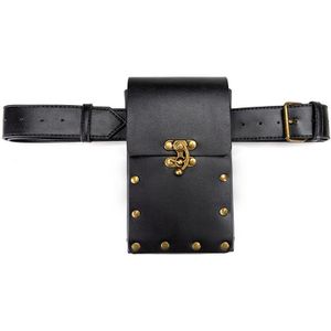 Middeleeuwse Pouch Bag Riem Leer Zadel Portemonnee Mannen Vrouwen Steampunk Viking Piraat Kostuum Antieke Gear Accessoire Cosplay Voor Volwassen