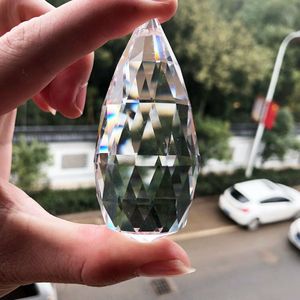 75Mm 3D Maïs Kristalglas Prisma Hanger Kroonluchter Deel Window Decor Suncatcher Opknoping Ornament